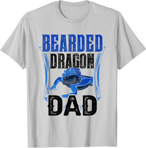 Bearded Dragon Dad Lover Animal Pet Reptile Father Daddy T-Shirt - T-Shirt | Ash