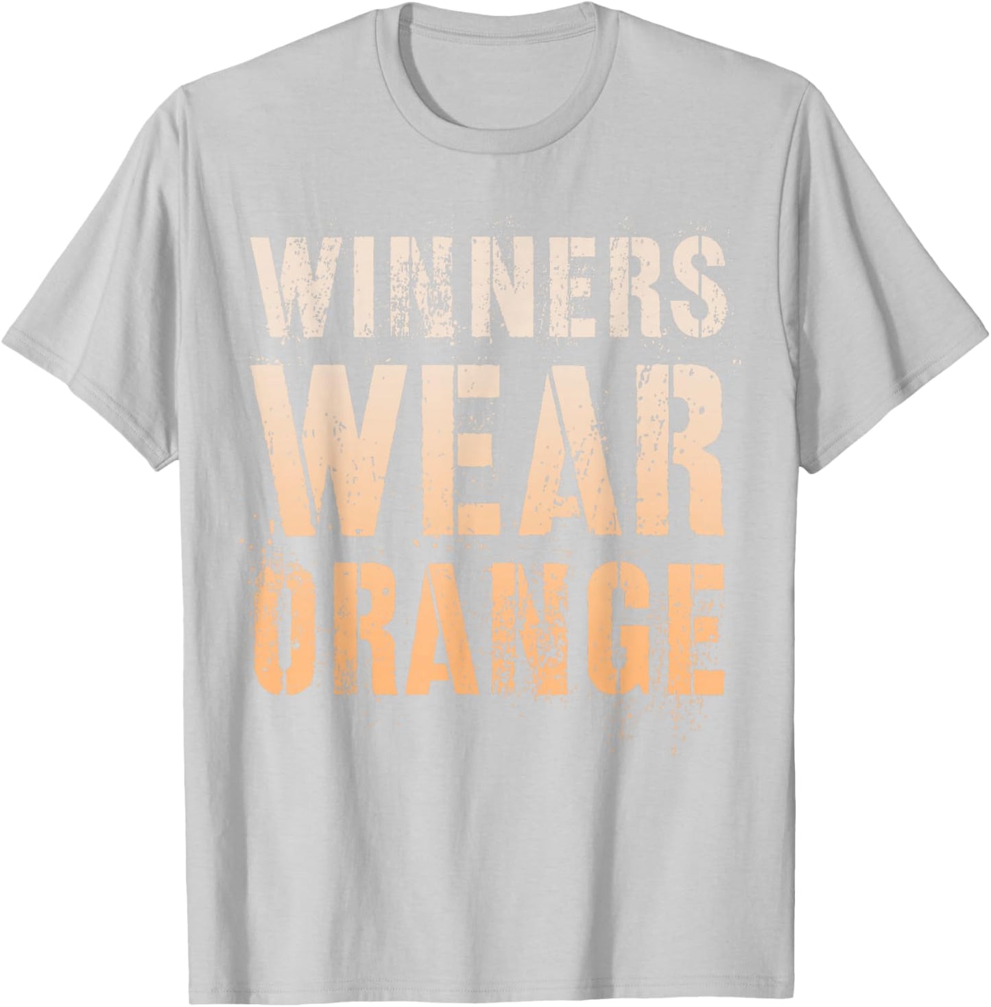Vintage WINNERS WEAR ORANGE My Summer Camp Team War Game Day T-Shirt - T-Shirt | Ash