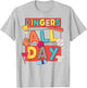 Baseball Mom Dad Biggest Fan Game Day Vibes Dingers All Day T-Shirt - T-Shirt | Ash
