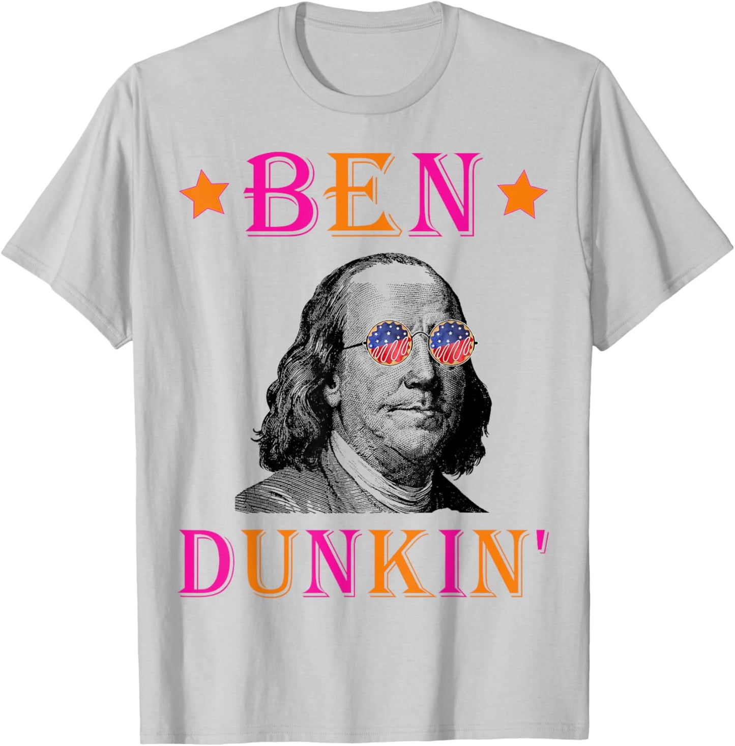 Patriotic Sweet Doughnut Co. 4th July Ben Dunkin T-Shirt - T-Shirt | Ash
