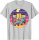 Roller Girl Skate Radio Skating Disco Retro 70s/80s T-Shirt - T-Shirt | Ash