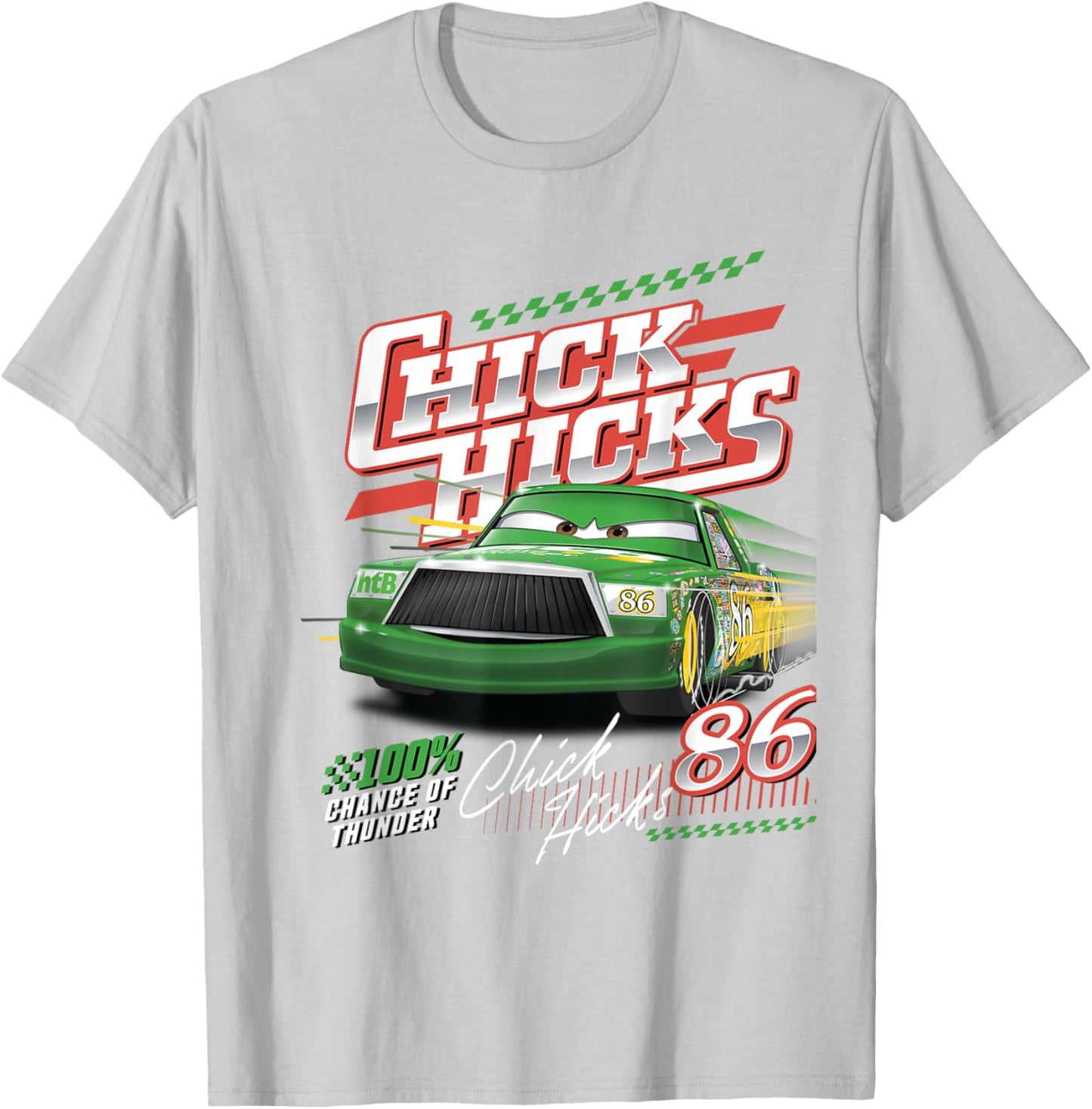 Car Chick Hicks Chance Of Thunder T-Shirt - T-Shirt | Ash