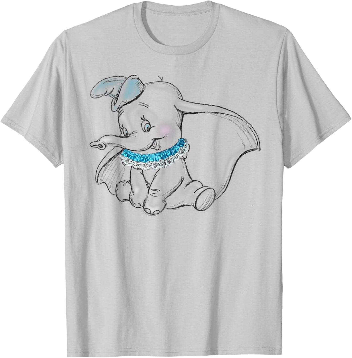 Dumbo - Sitting Dumbo T-Shirt - T-Shirt | Ash
