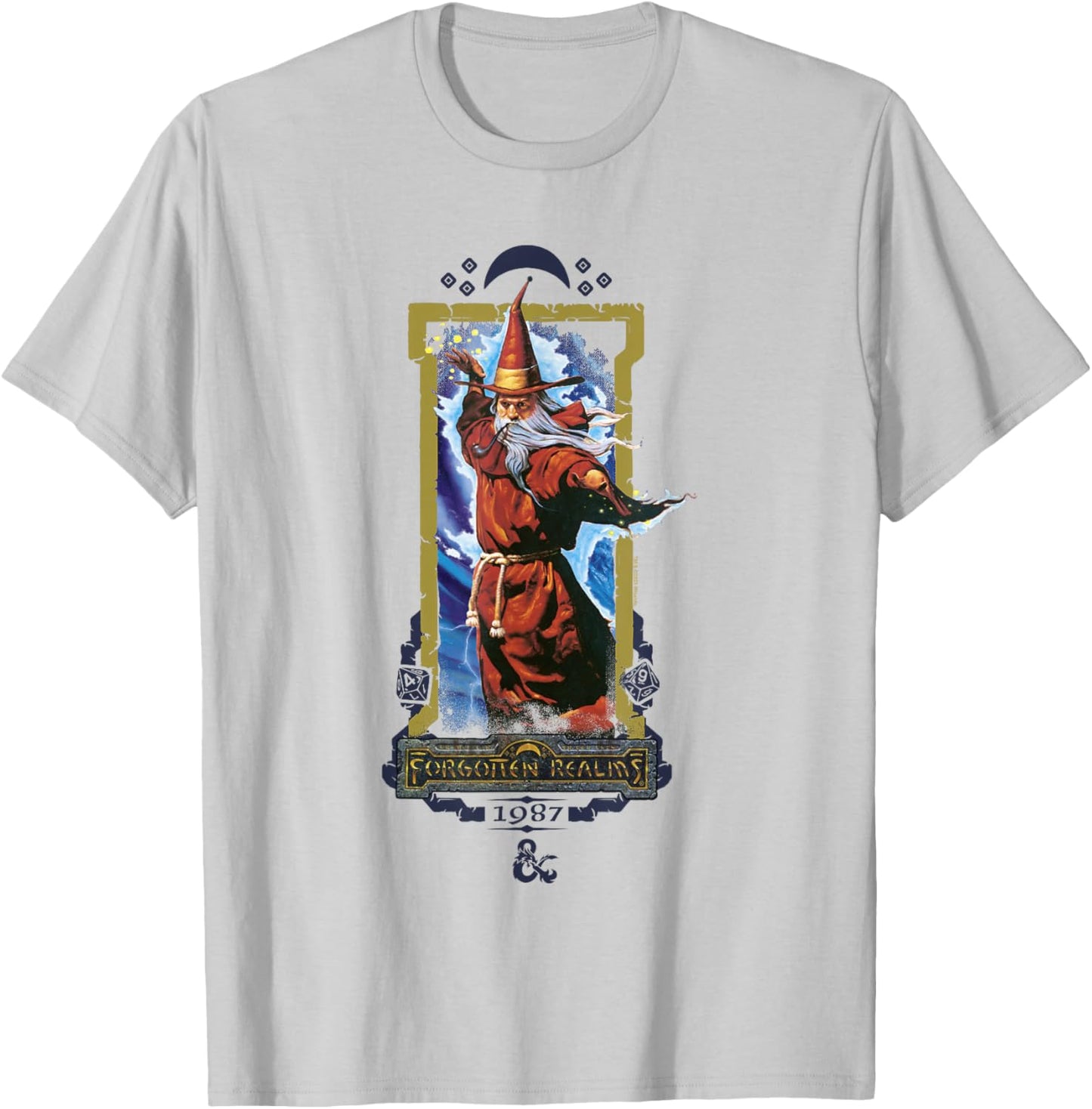 Dungeons & Dragons 50th Anniversary Forgotten Realms Vintage T-Shirt - T-Shirt | Ash