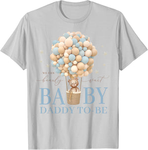 Daddy We Can Bearly Wait Baby Shower Bear Family Matching T-Shirt - T-Shirt | Ash