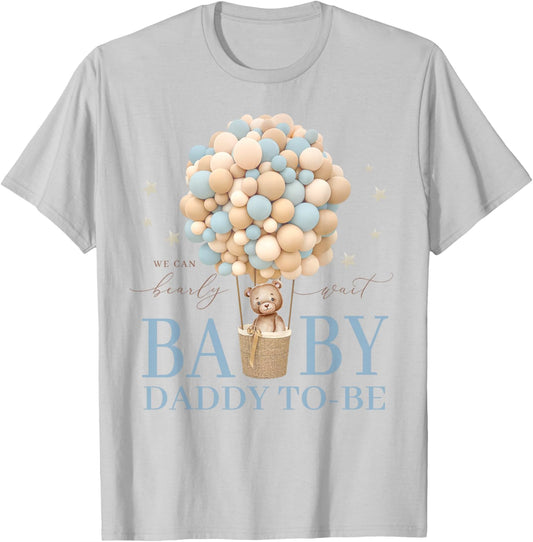 Daddy We Can Bearly Wait Baby Shower Bear Family Matching T-Shirt - T-Shirt | Ash