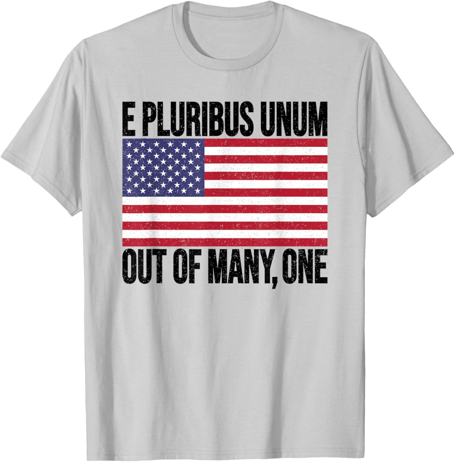 E PLURIBUS UNUM USA FLAG Men T-Shirt - T-Shirt | Ash