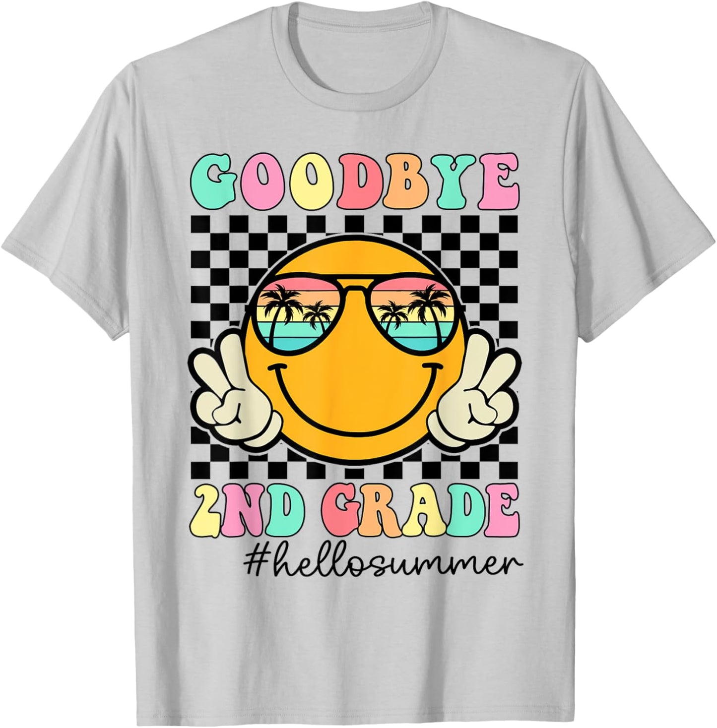 Goodbye 2nd Grade Graduation Class Of 2024 Hello Summer Men Women Girls Kids T-Shirt - T-Shirt | Ash