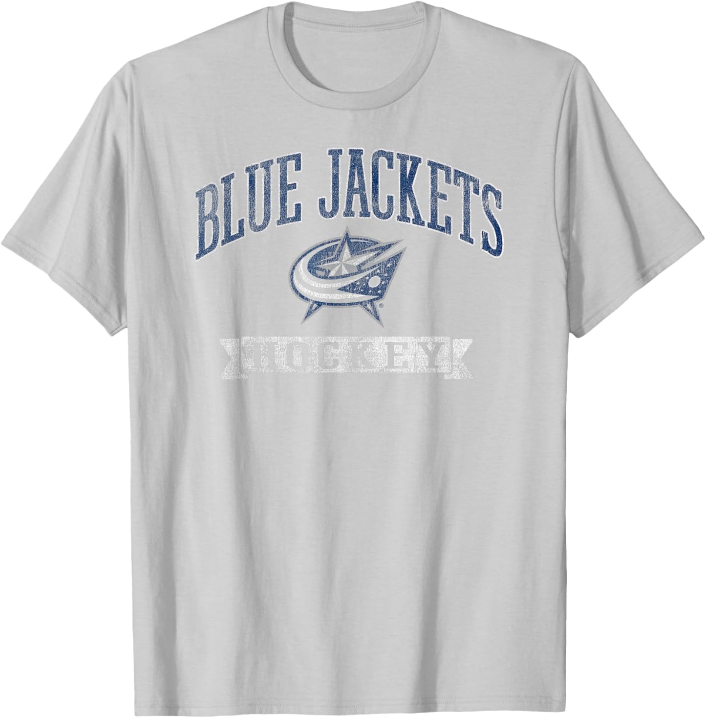 Columbus Blue Jackets Vintage Hockey Red Officially Licensed T-Shirt - T-Shirt | Ash