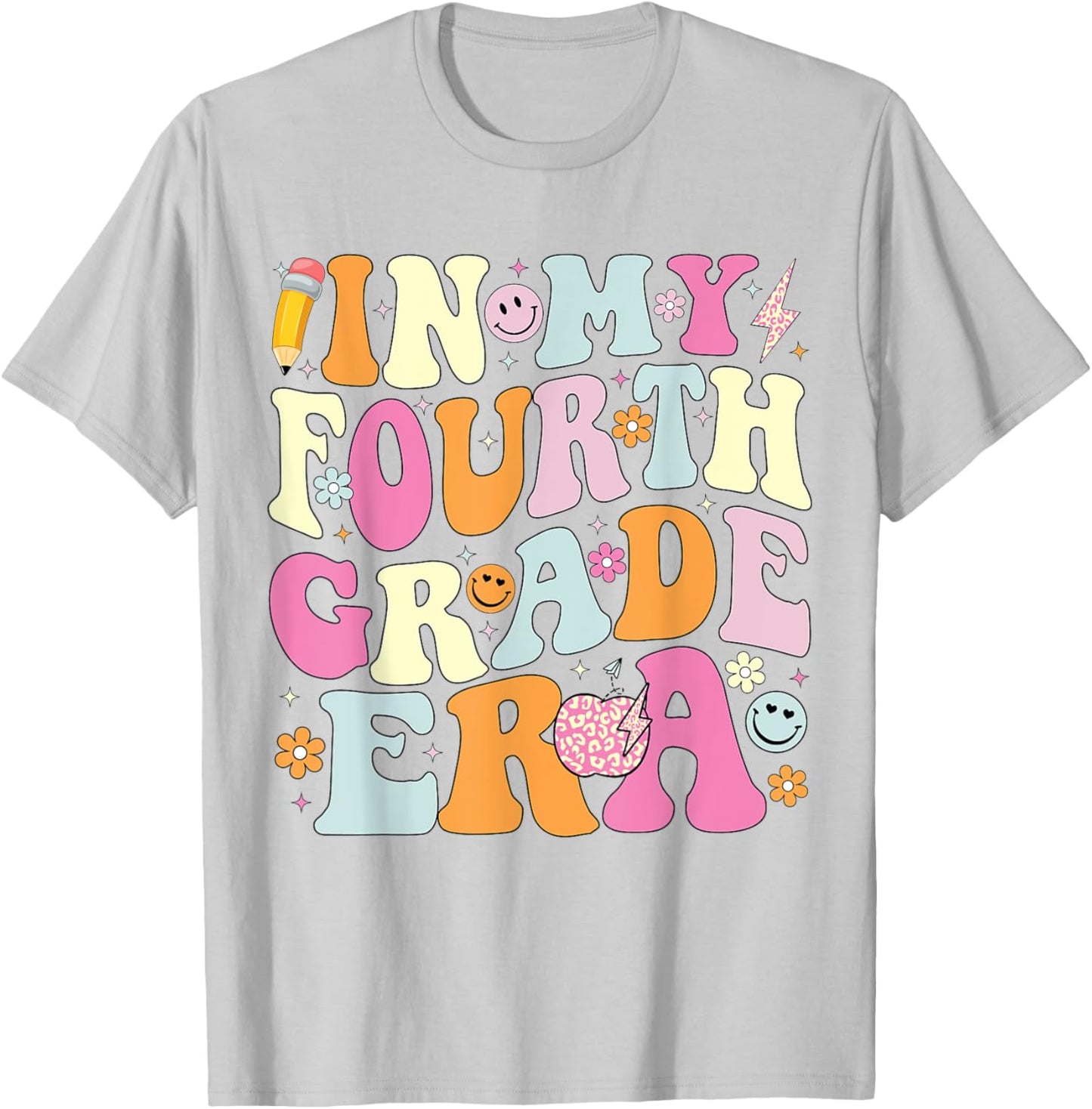 In My Fourth Grade Era 4th Grade Teacher Back to School Women Kids T-Shirt - T-Shirt | Ash
