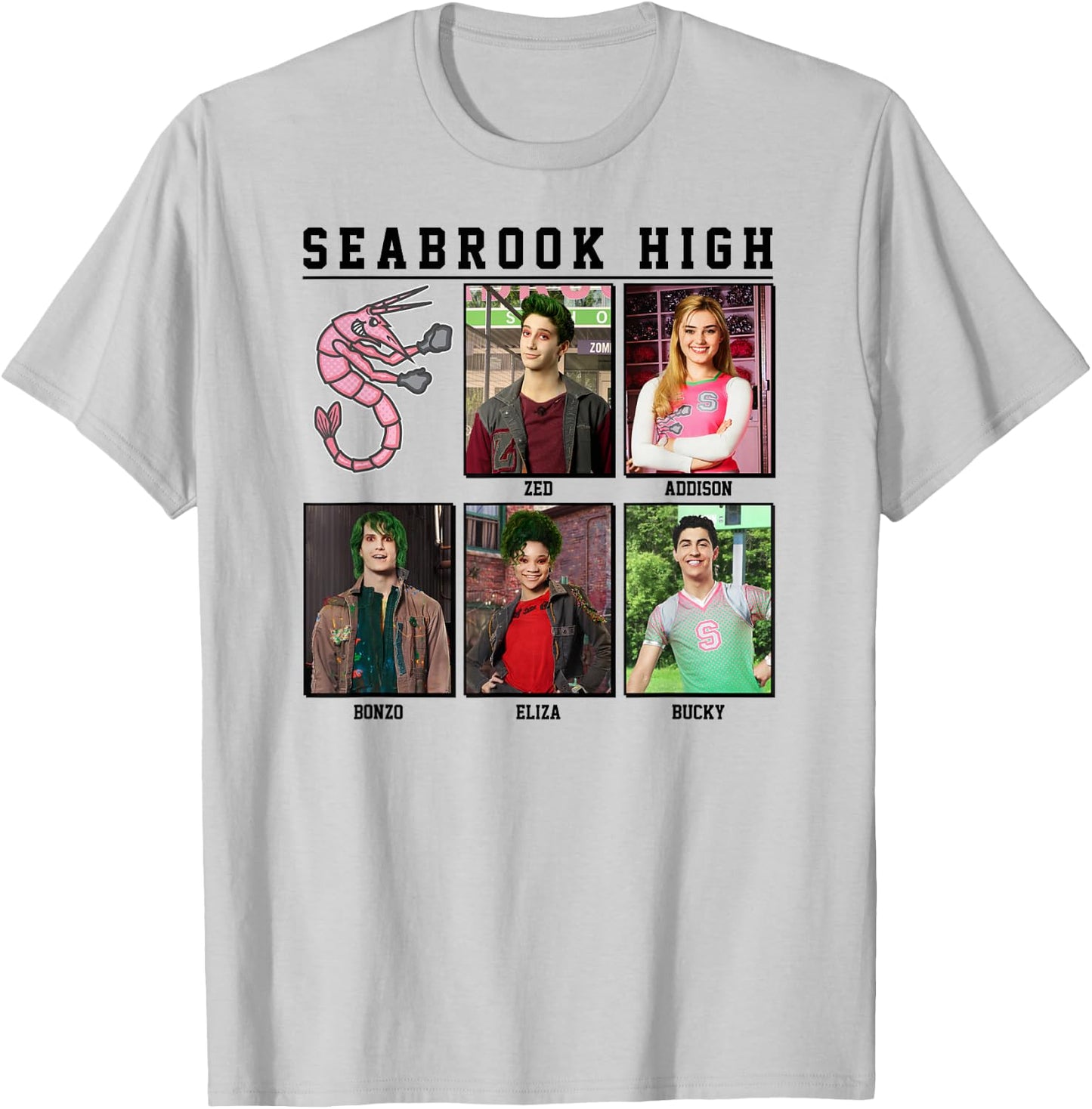 Zombies - Seabrook Yearbook Zed Addison Bonzo Eliza Bucky T-Shirt - T-Shirt | Ash