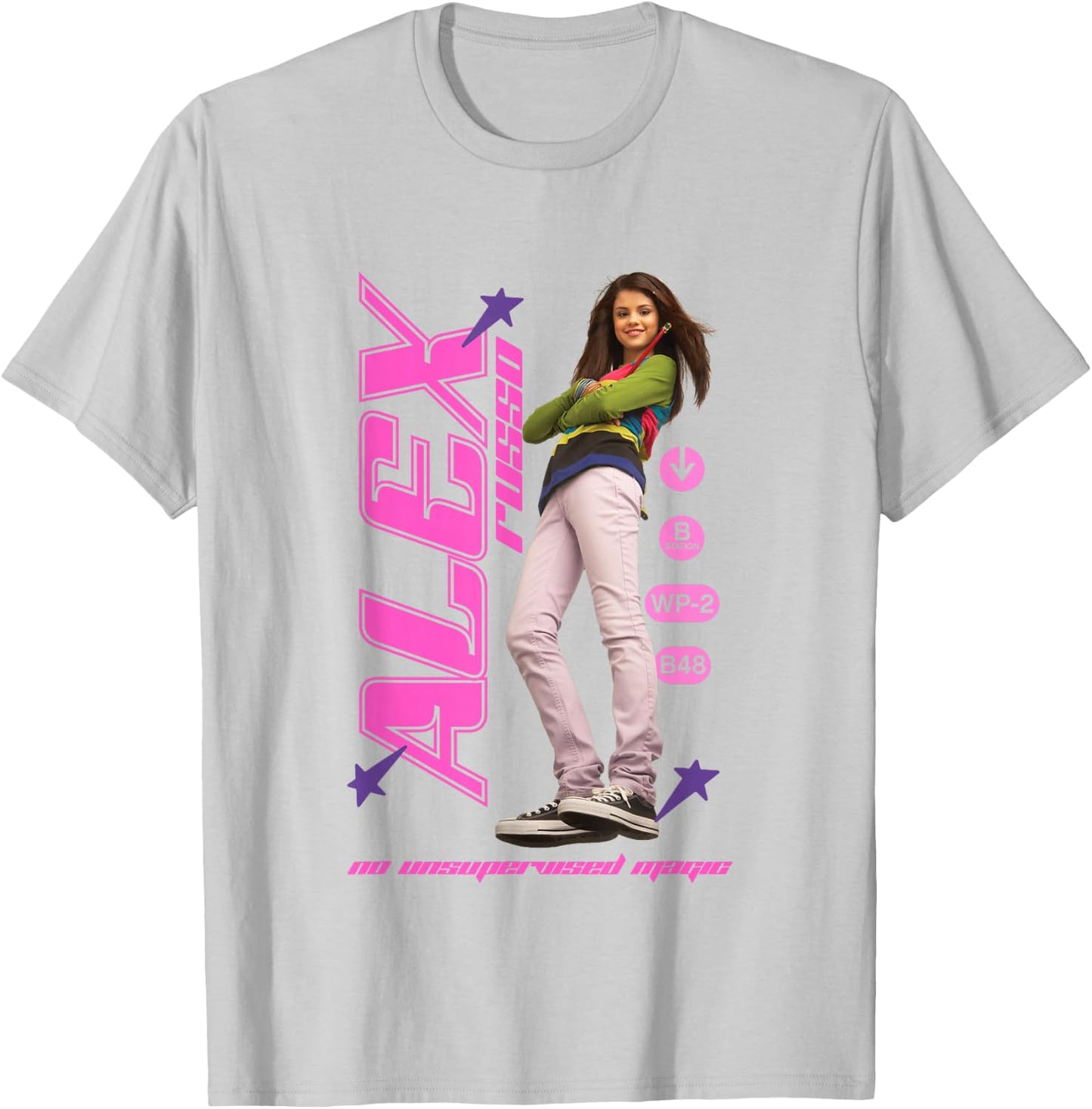 Disney Wizards of Waverly Place Alex Russo Girly Big Poster T-Shirt - T-Shirt | Ash