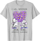 I'll Remember For You Purple Elephant Alzheimer's Awareness T-Shirt - T-Shirt | Ash