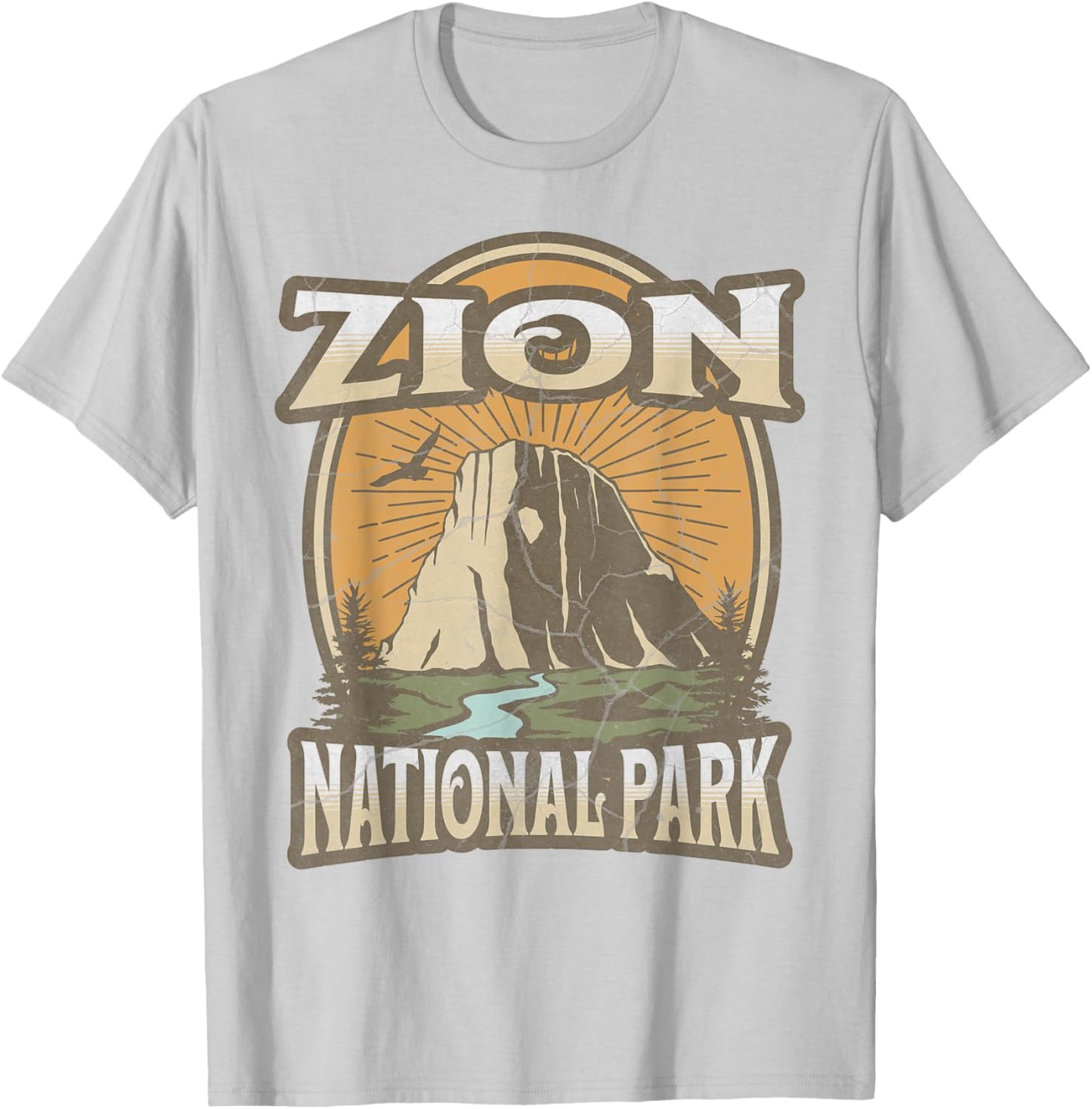 Zion National Park T-Shirt - T-Shirt | Ash