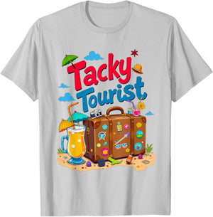 Tacky Tourist Day Outfit Tacky Tourist Costume Idea Tacky T-Shirt - T-Shirt | Ash