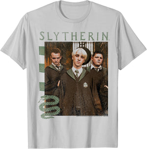 Harry Potter Draco Crabbe & Goyle Slytherin Group Shot T-Shirt - T-Shirt | Ash