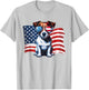 Vintage Jack Russell Terrier US Flag Sunglasses Patriotic T-Shirt - T-Shirt | Ash