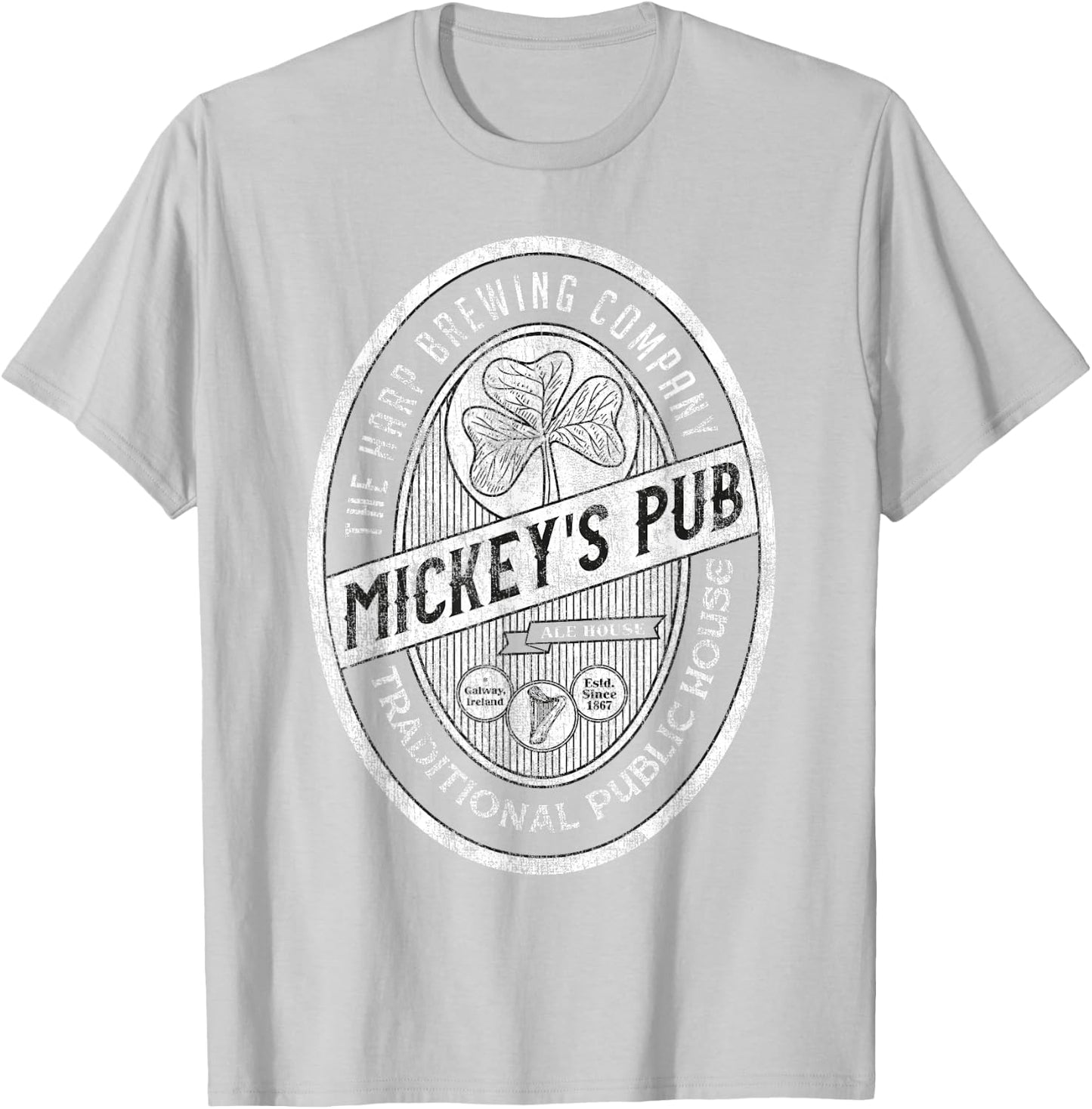 Mickey's Pub Galway, Ireland - Eire Gift - Irish Heritage T-Shirt - T-Shirt | Ash