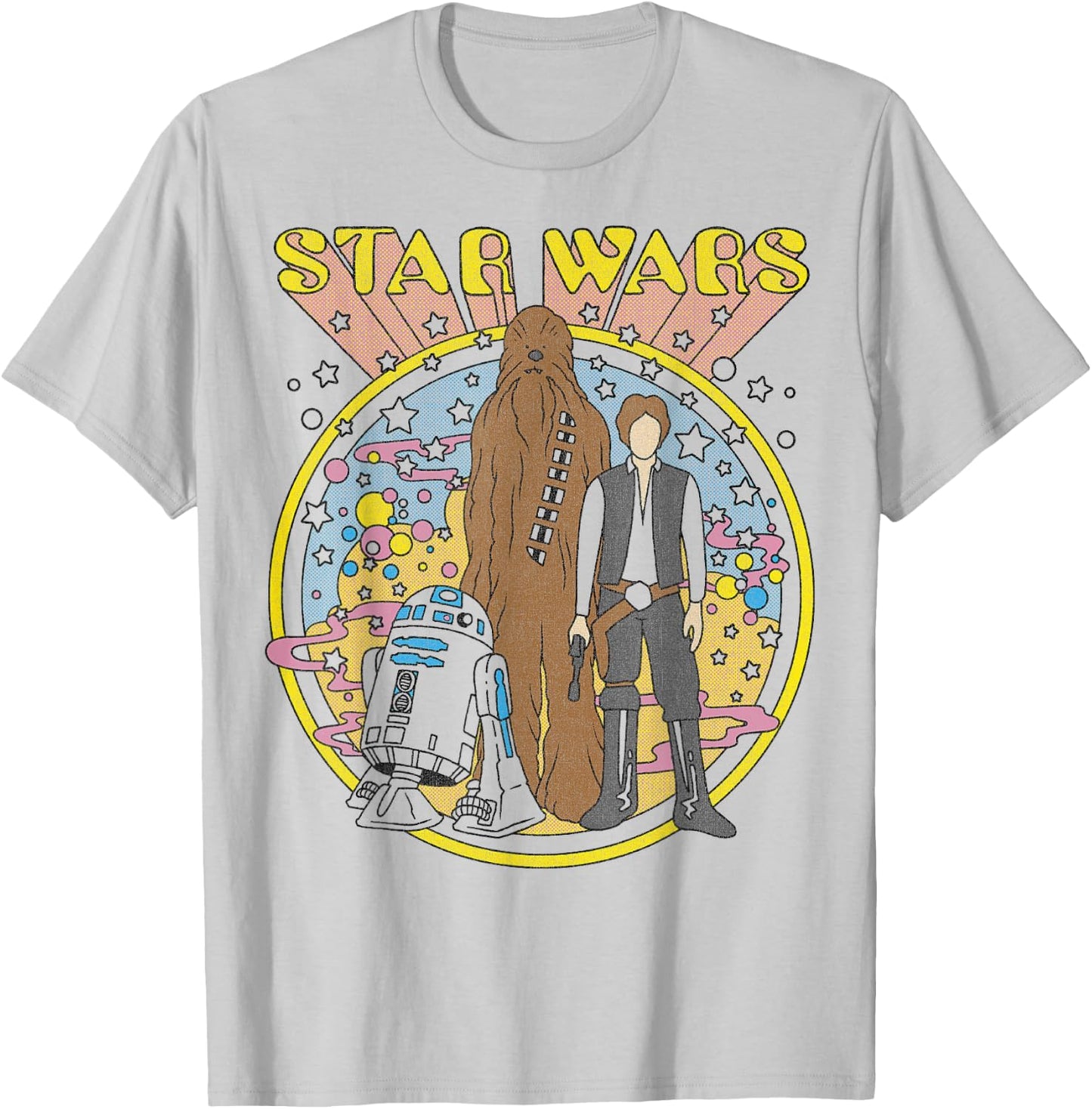 Star Wars Vintage Psych Rebels Disney+ T-Shirt - T-Shirt | Ash