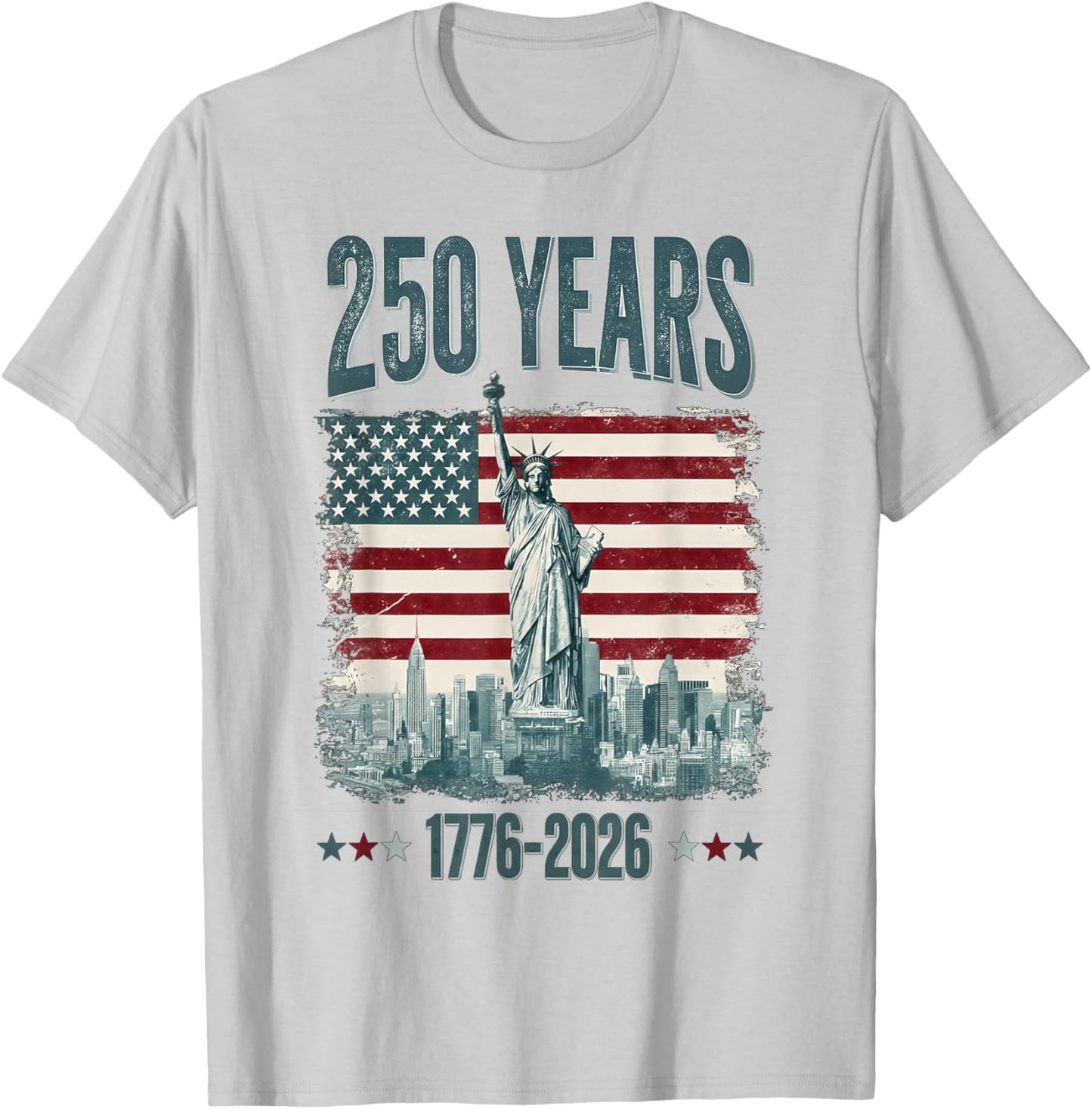 250 Years of Independence 250th Anniversary July 4th T-Shirt - T-Shirt | Ash