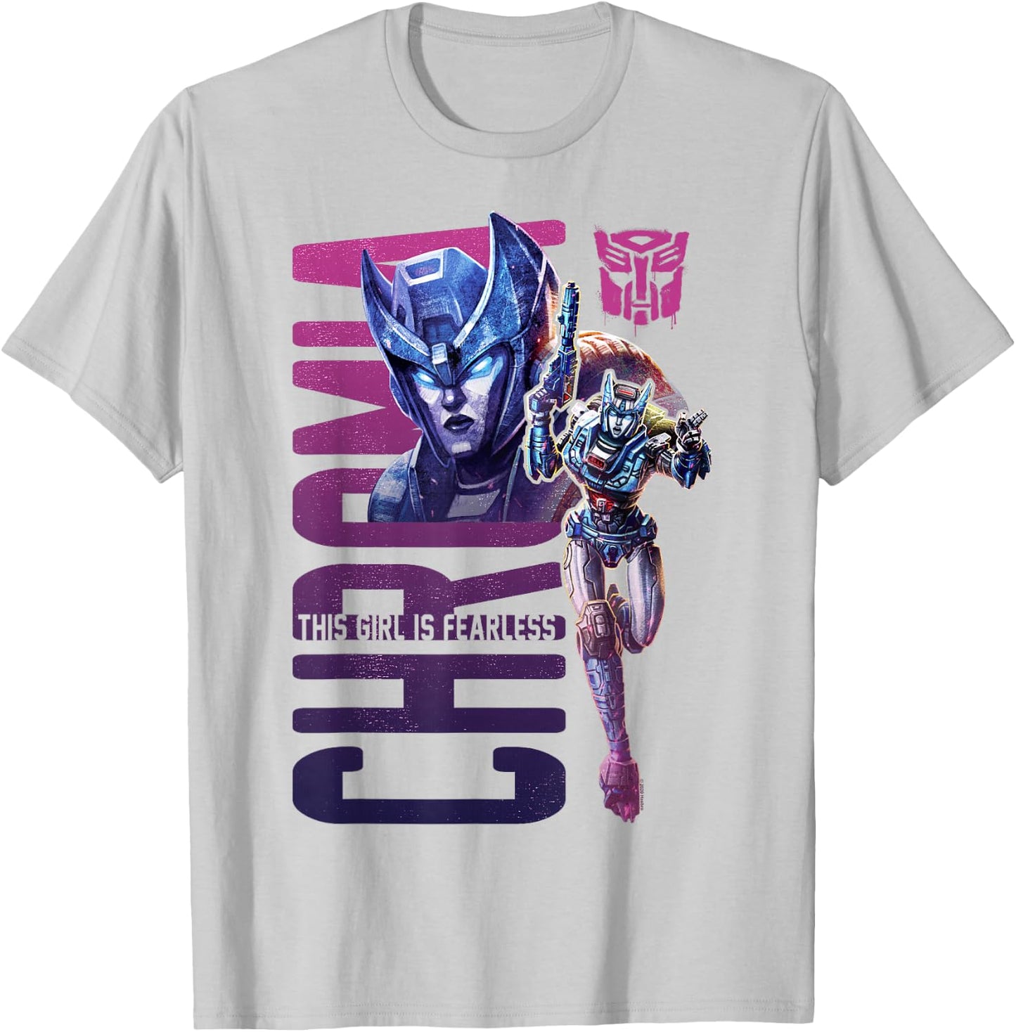 Transformers: War For Cybertron Chromia Fearless T-Shirt - T-Shirt | Ash