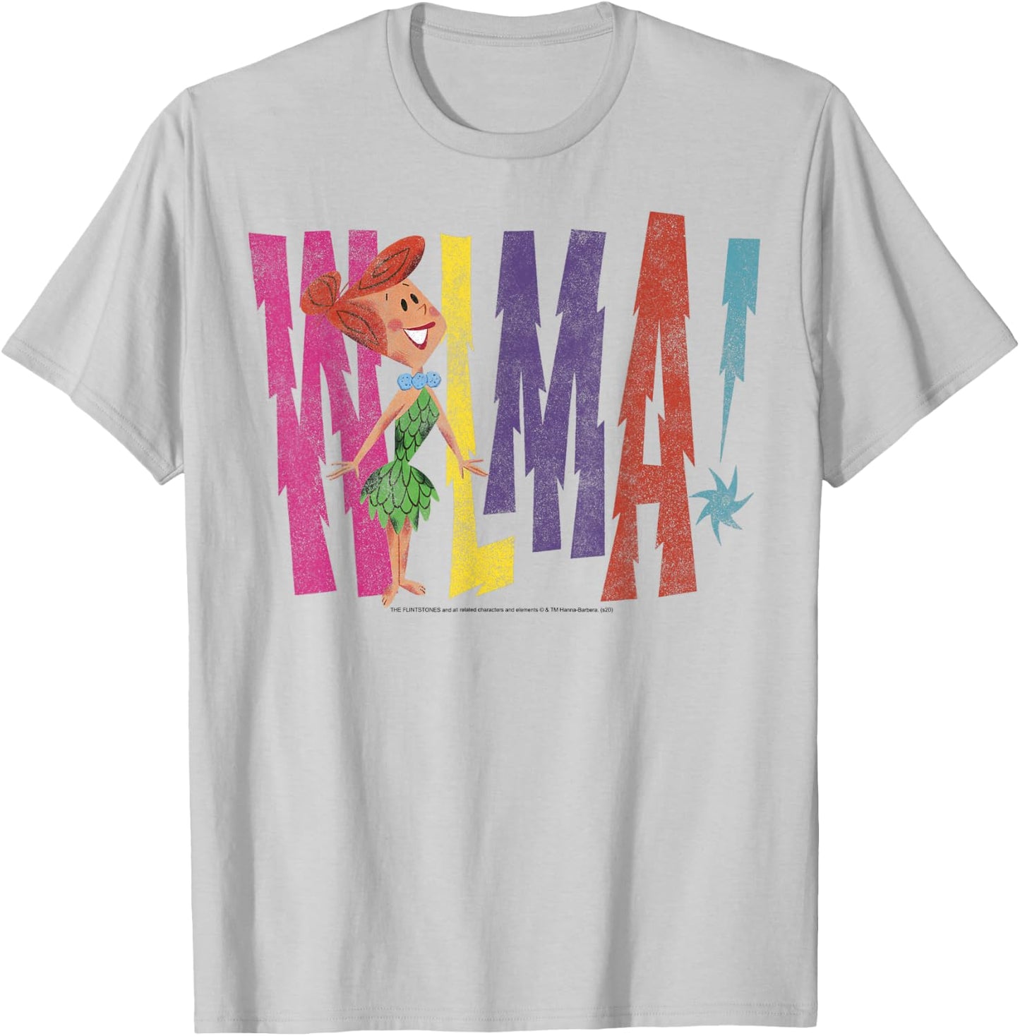 The Flintstones Wilma Vintage Style T-Shirt - T-Shirt | Ash