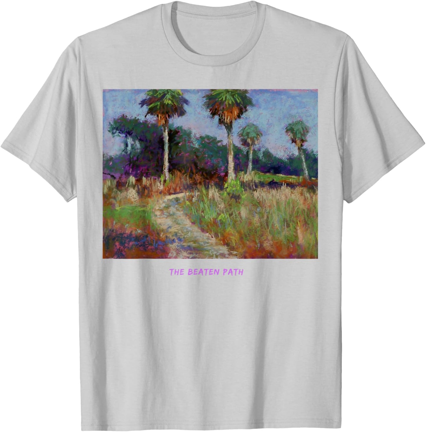 tropical arty- The Beaten Path T-Shirt - T-Shirt | Ash