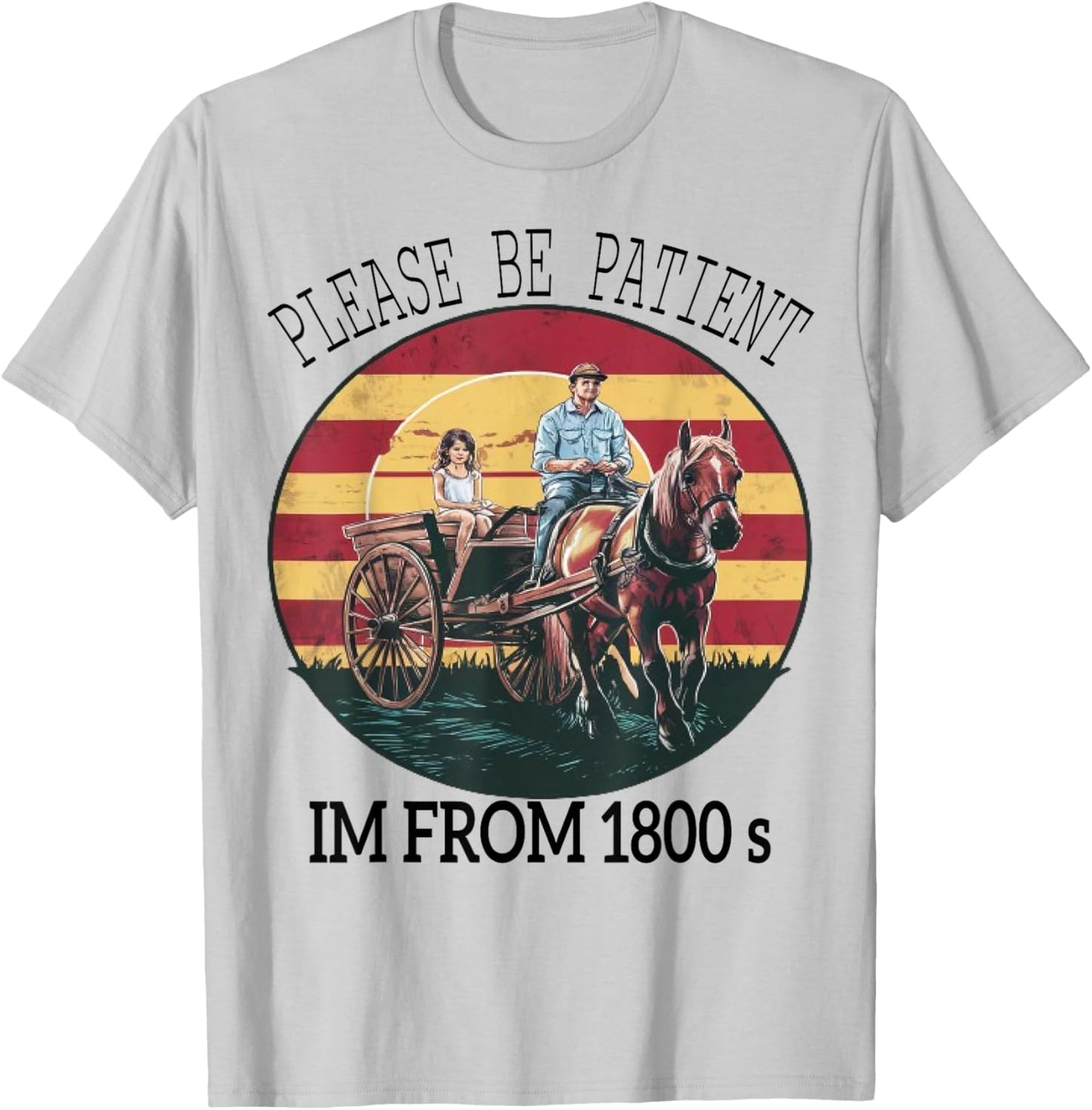 funny Please Be Patient I'm From The 1900s ,1880s Vintage T-Shirt - T-Shirt | Ash