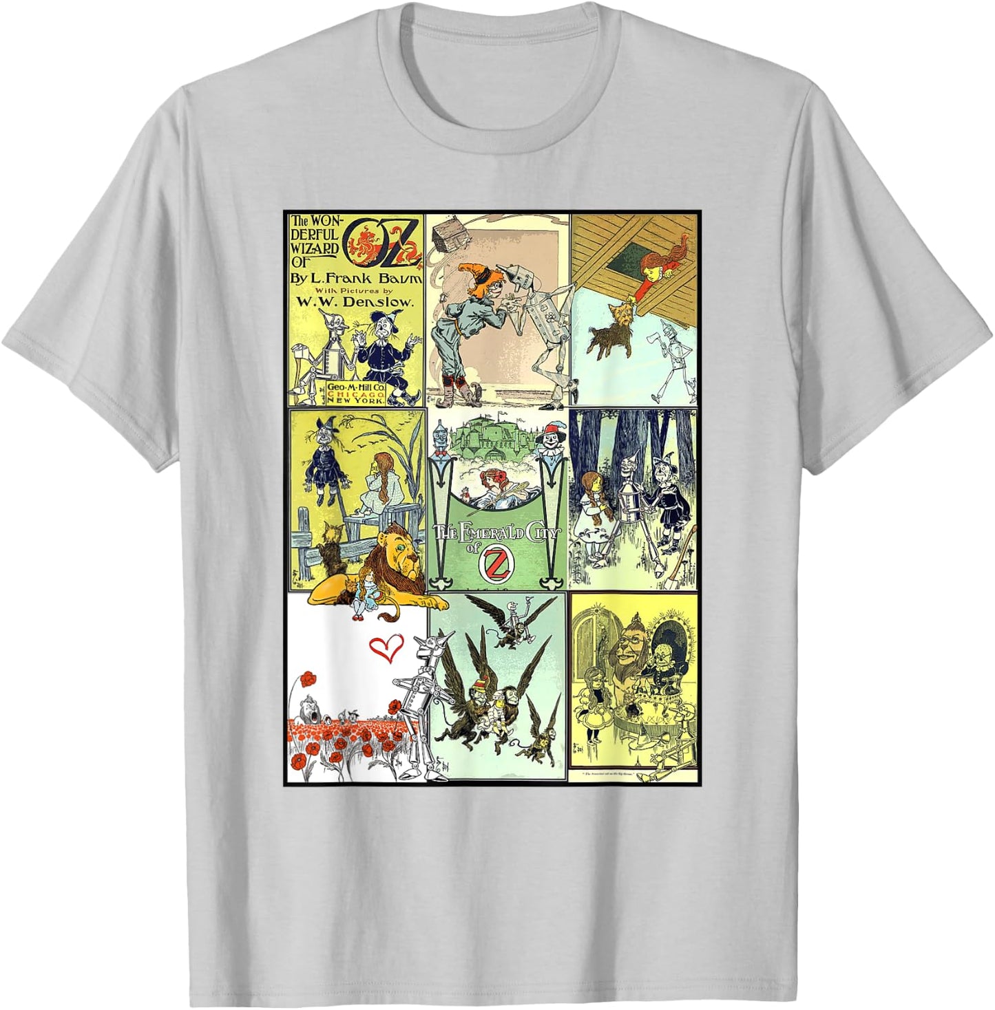 Collage The Wonderful Wizard of Oz T-Shirt - T-Shirt | Ash
