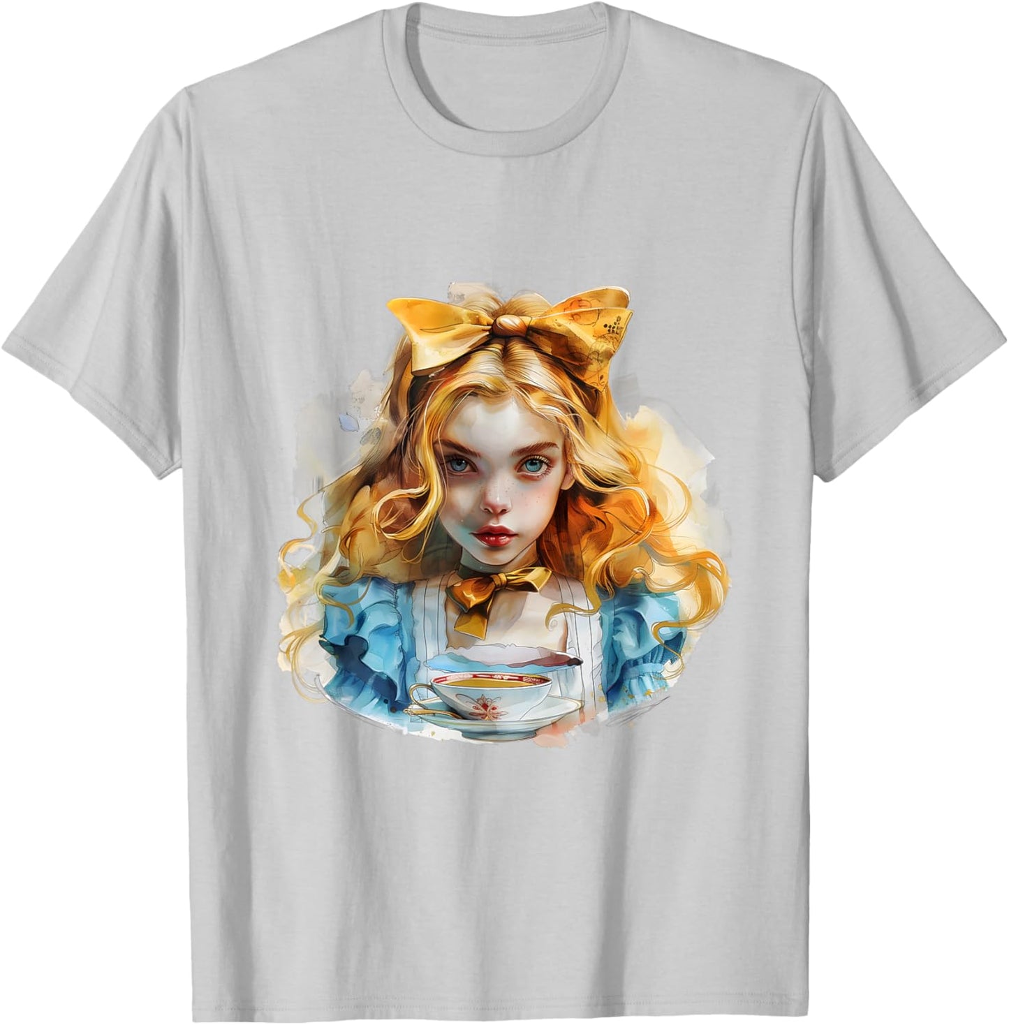 Alice in Wonderland Art T-Shirt - T-Shirt | Ash