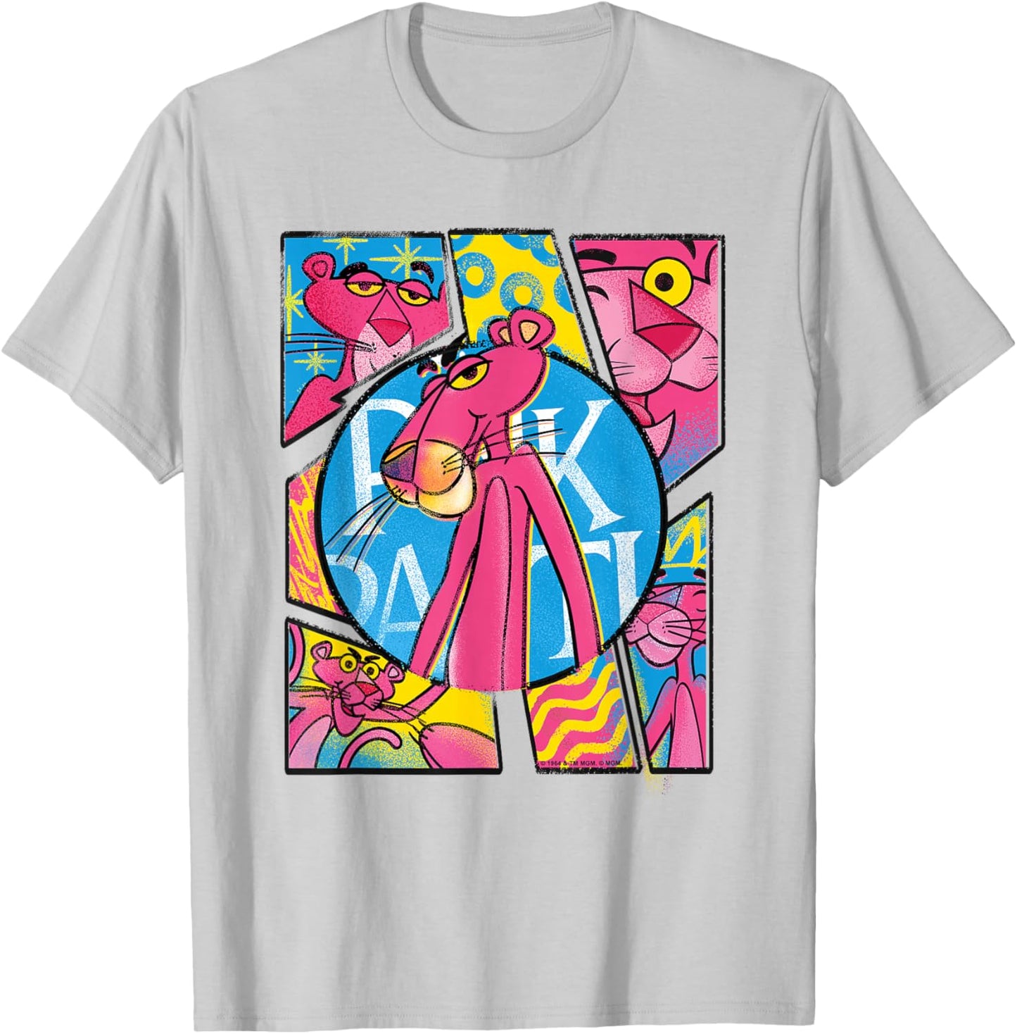 Pink Panther Graffiti Panels T-Shirt - T-Shirt | Ash
