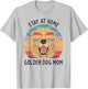 Stay at Home Golden Retriever Dog Mom Men Women T-Shirt - T-Shirt | Ash