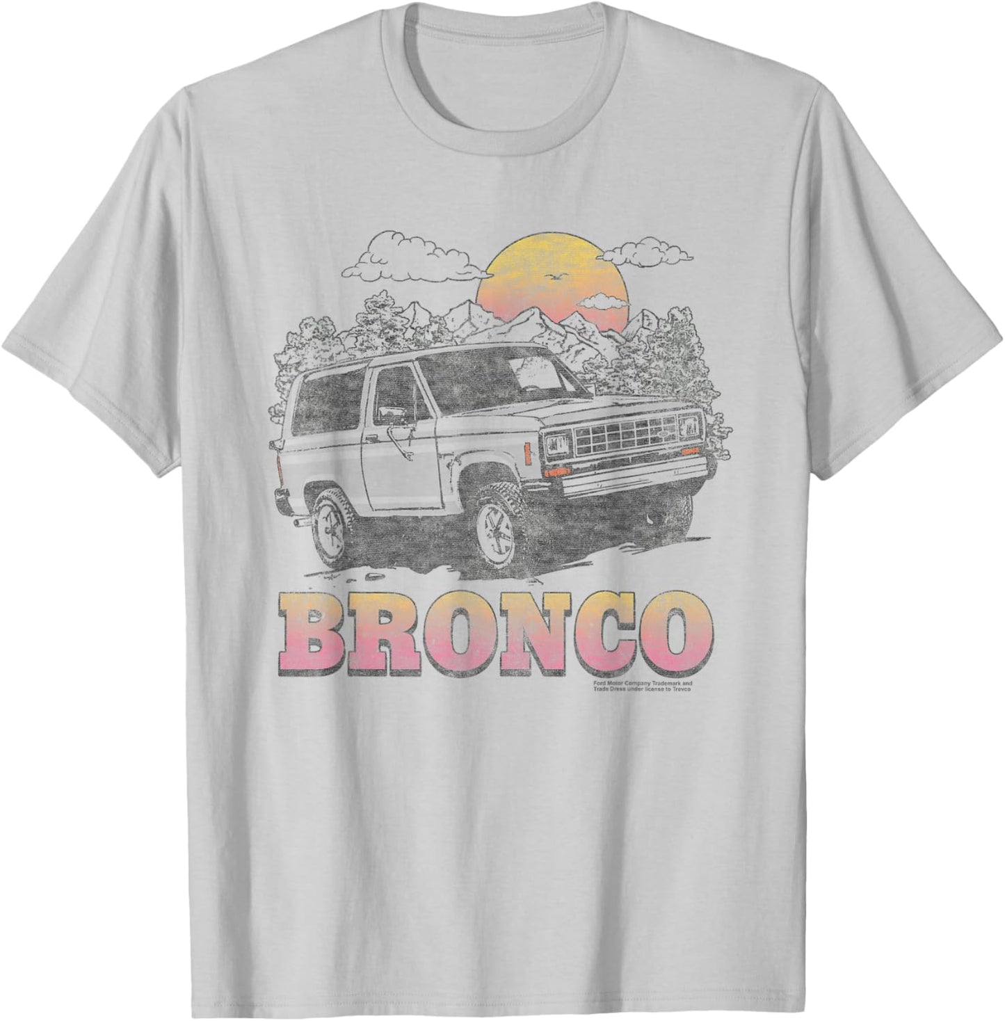 Ford Bronco Sunrise T-Shirt - T-Shirt | Ash