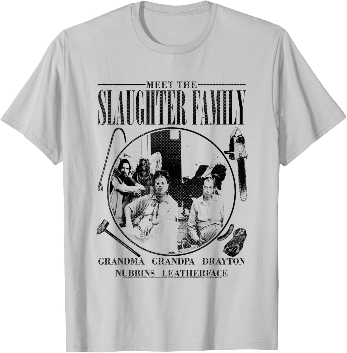 Texas Chainsaw Massacre The Slaughter Family T-Shirt - T-Shirt | Ash