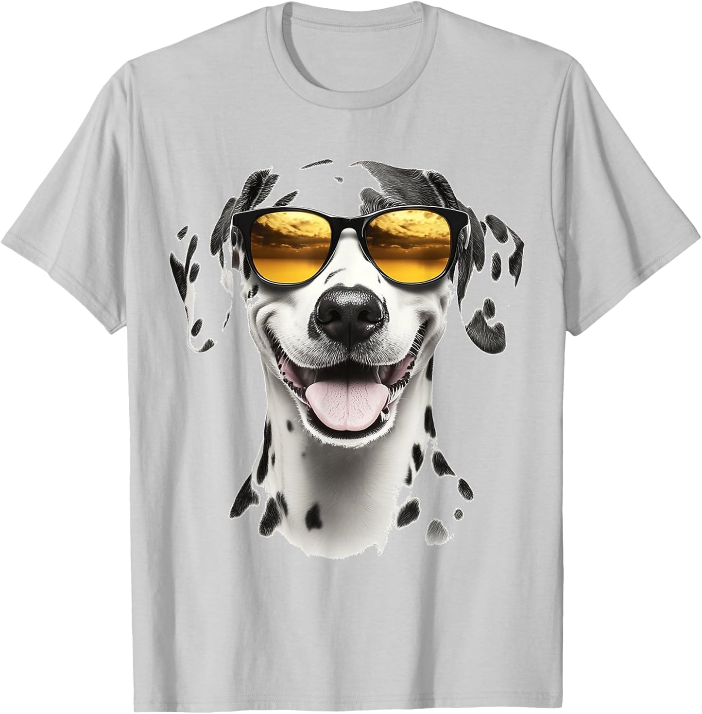 Dalmatian Dog Motif Pet Illustration Dalmatian Men Women Kids T-Shirt - T-Shirt | Ash