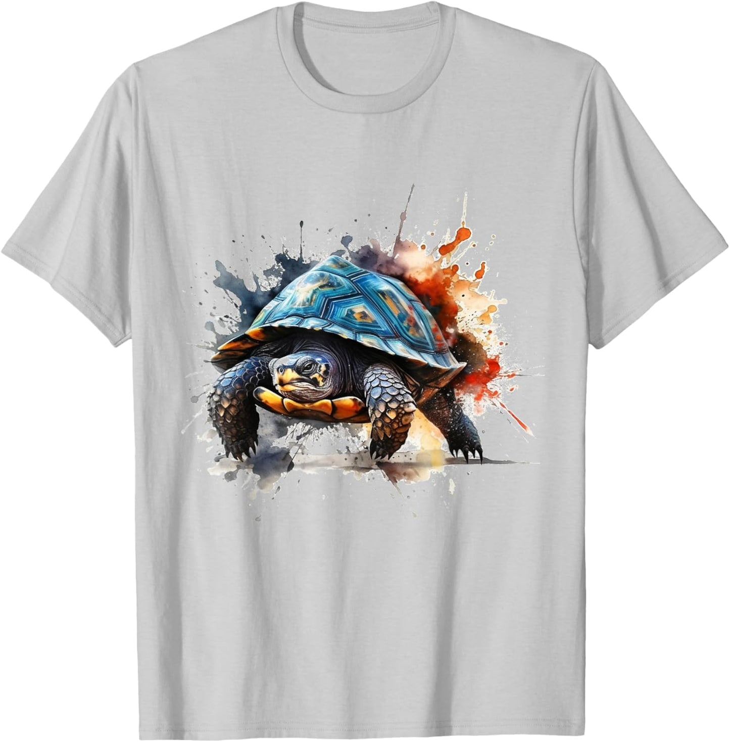 Turtle Artwork - Art Animal Turtle T-Shirt - T-Shirt | Ash