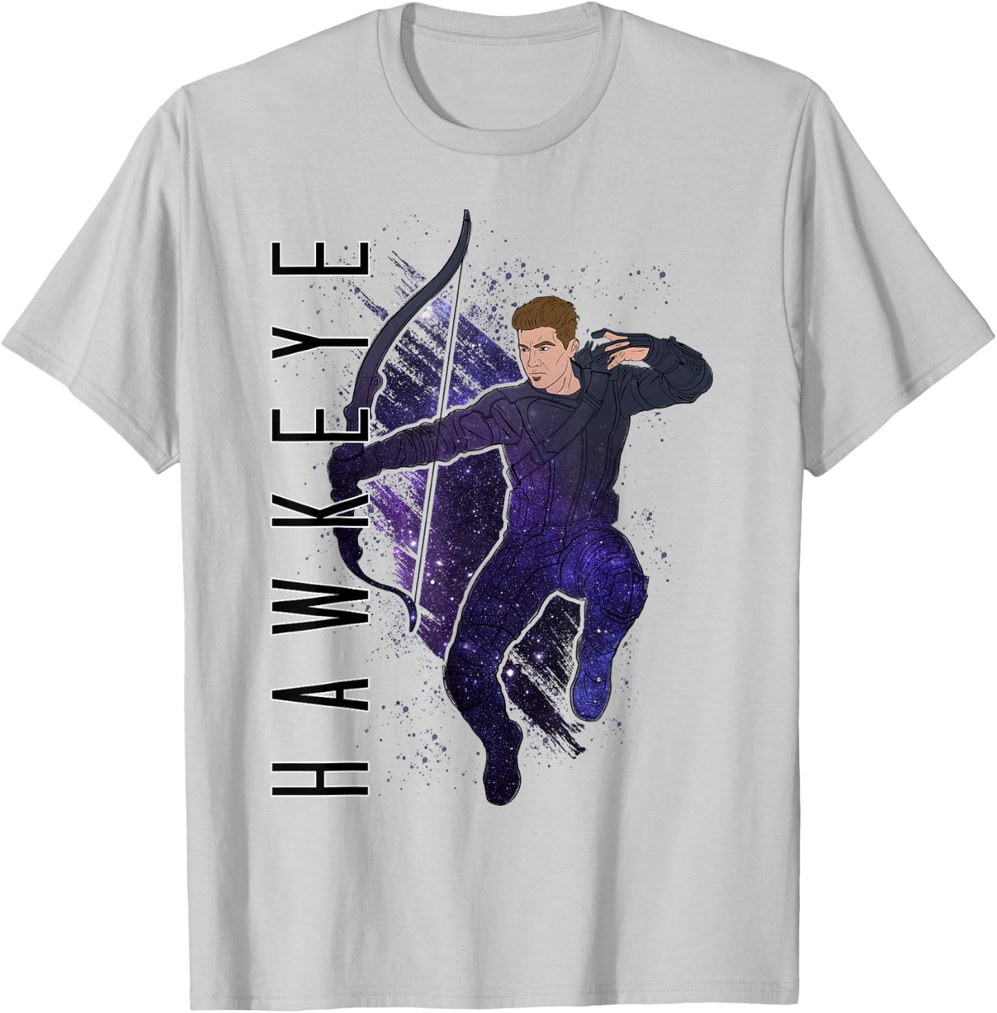Marvel Avengers Endgame Hawkeye Galaxy Painted T-Shirt - T-Shirt | Ash