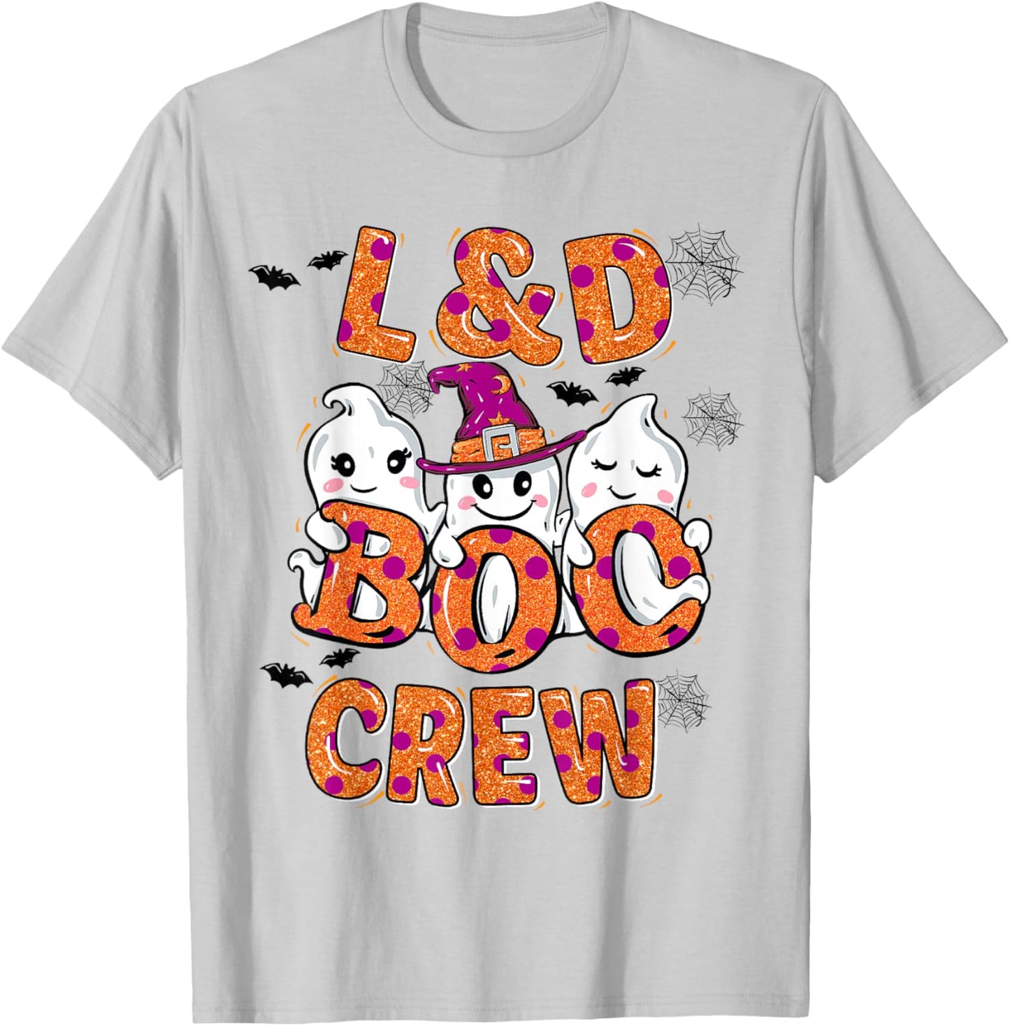 L&D Boo Crew Halloween matching shirts Labor & Delivery nurs T-Shirt - T-Shirt | Ash