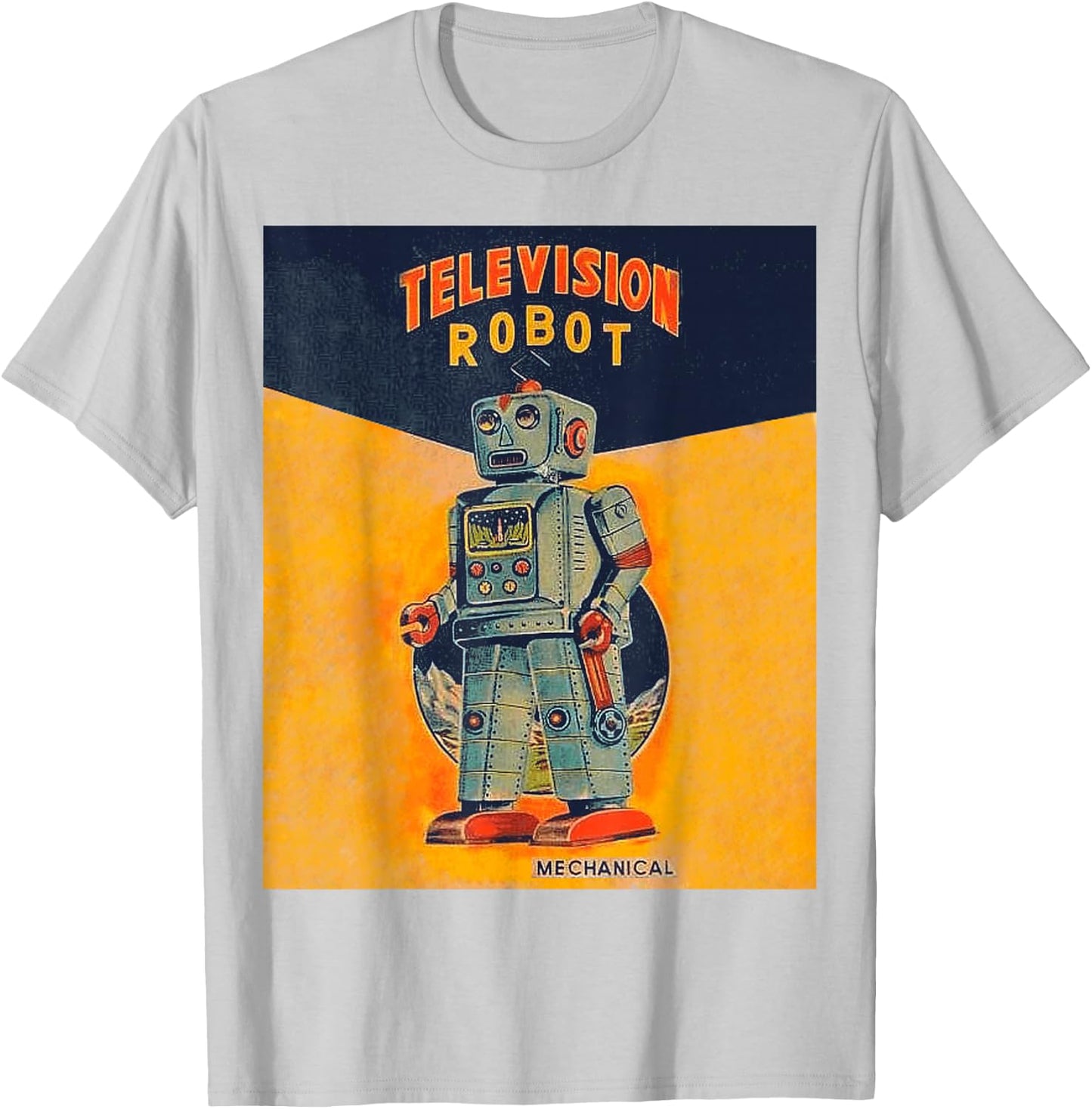 Vintage Graphics American Toy Television Robot Old Retro T-Shirt - T-Shirt | Ash