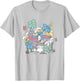 The Smurfs Smurfette Having Fun In Nature Distressed T-Shirt - T-Shirt | Ash