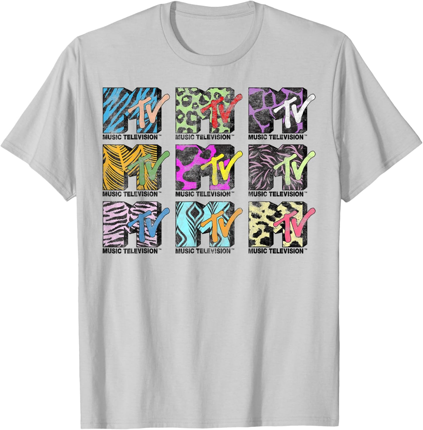 MTV 9 Logos of the Nineties Graphic T-Shirt - T-Shirt | Ash