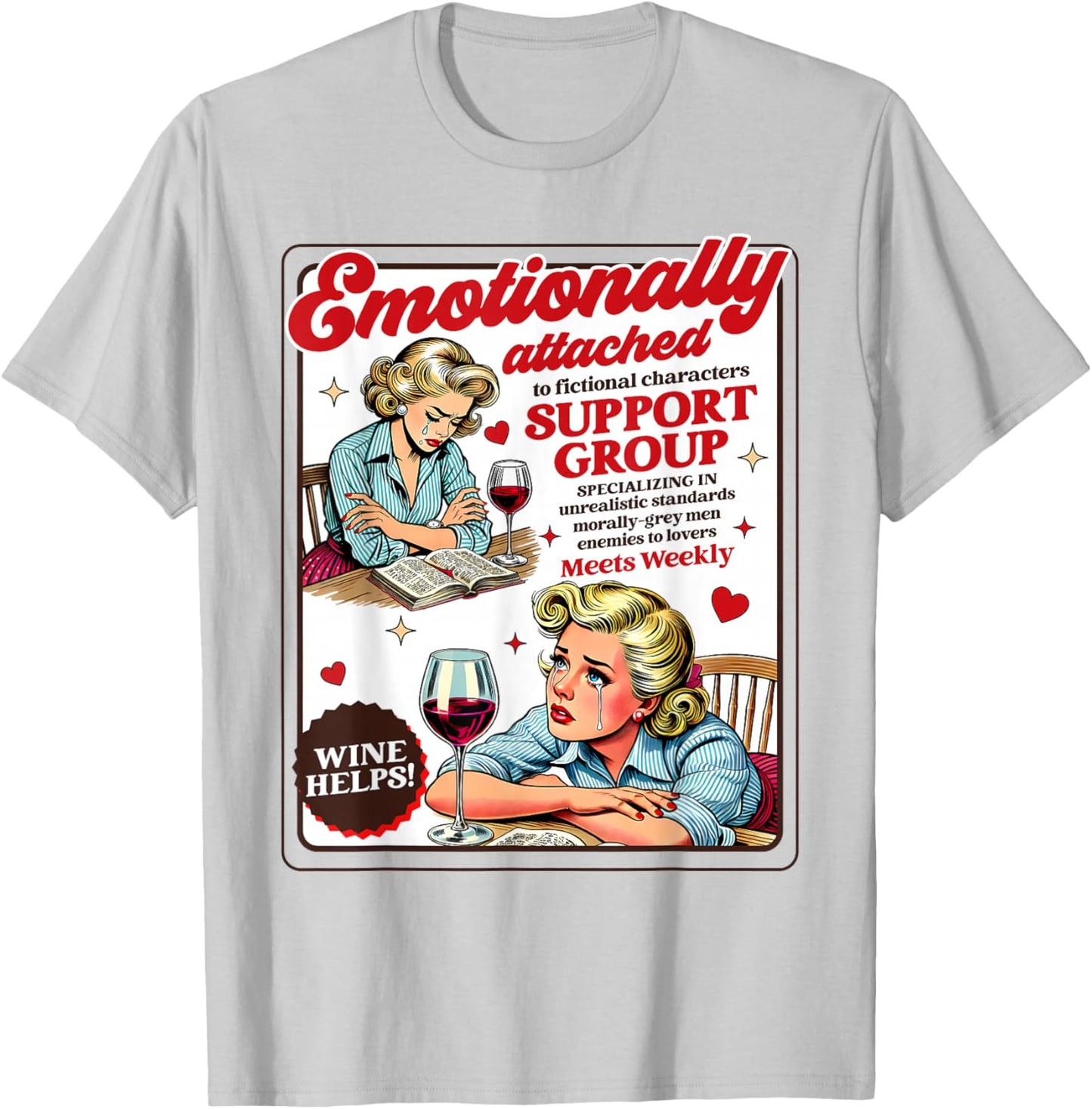 Smut Reader Spicy Romance Emotionally Attached Smut Reader T-Shirt - T-Shirt | Ash