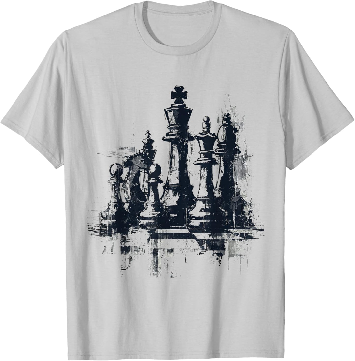 @rtY Chess Illustration Abstract Drawing Graphic Art Chess T-Shirt - T-Shirt | Ash