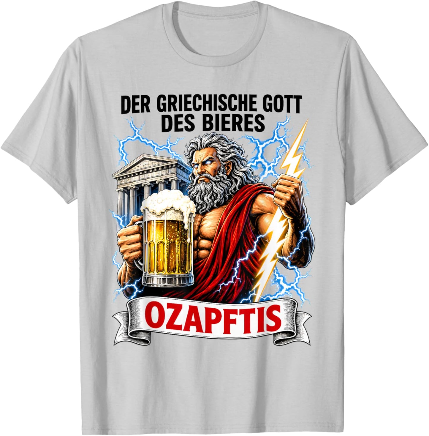 O zapft is. Bier T-Shirt - T-Shirt | Ash