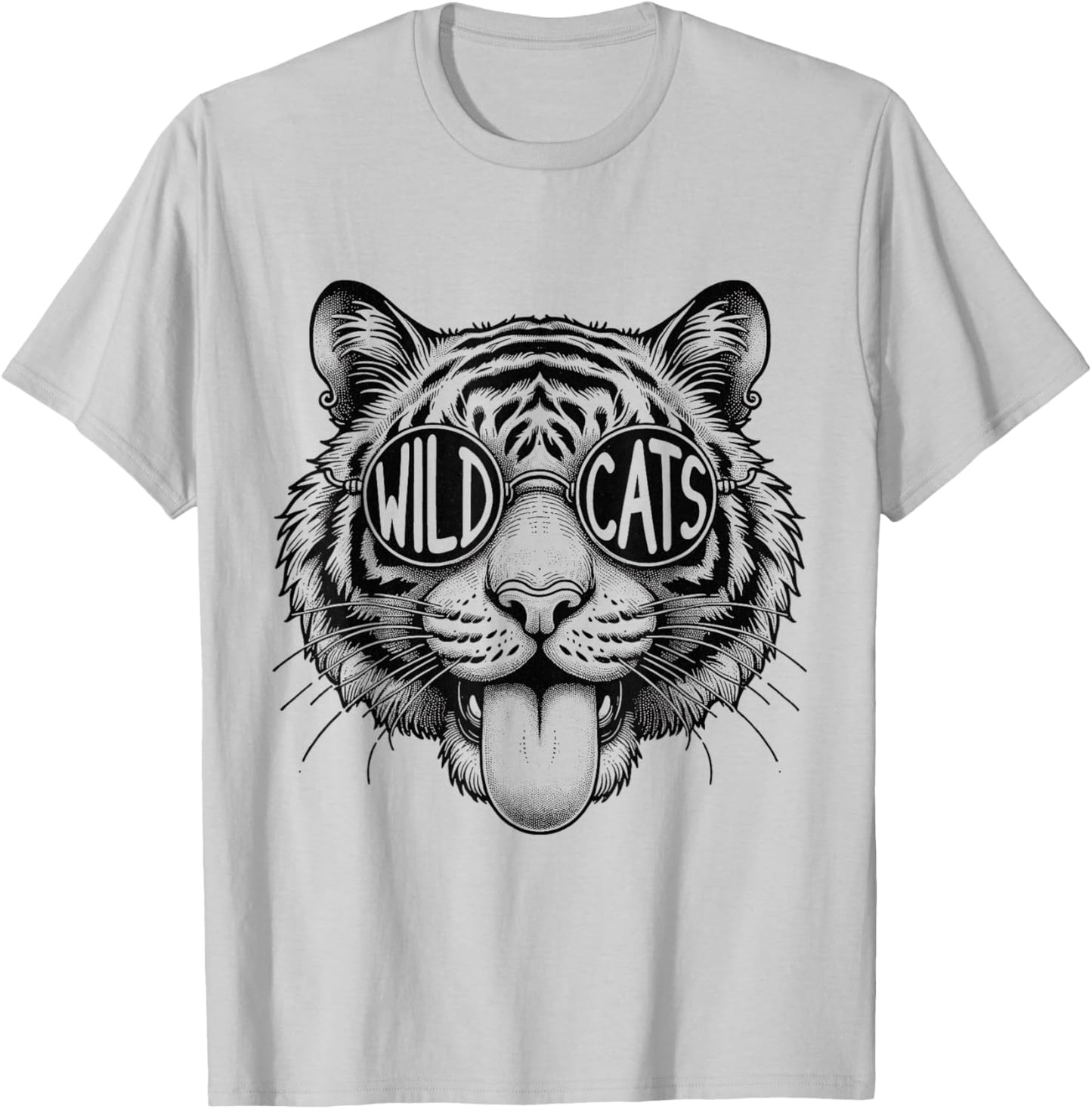 Wildcats School Sports Fan Team Spirit Back To school T-Shirt - T-Shirt | Ash