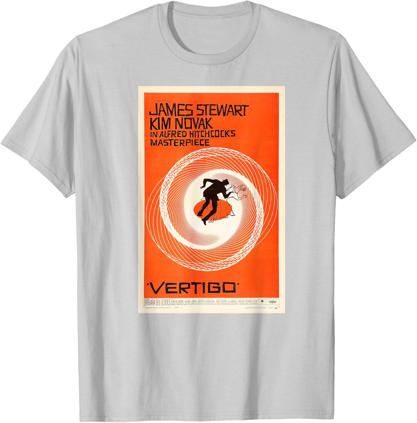 Vertigo Movie Poster T-Shirt - T-Shirt | Ash