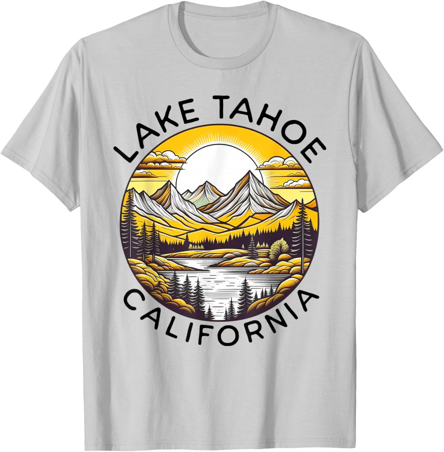 Lake Tahoe T-Shirt - T-Shirt | Ash