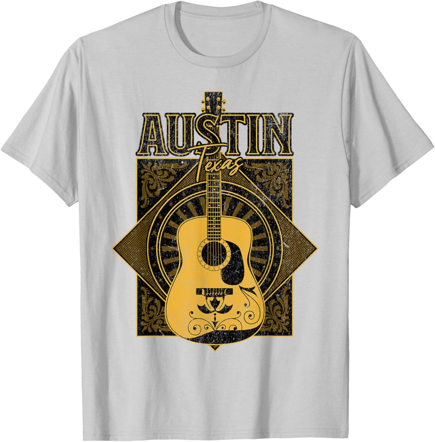 Austin Texas Travel Vintage T-Shirt - T-Shirt | Ash