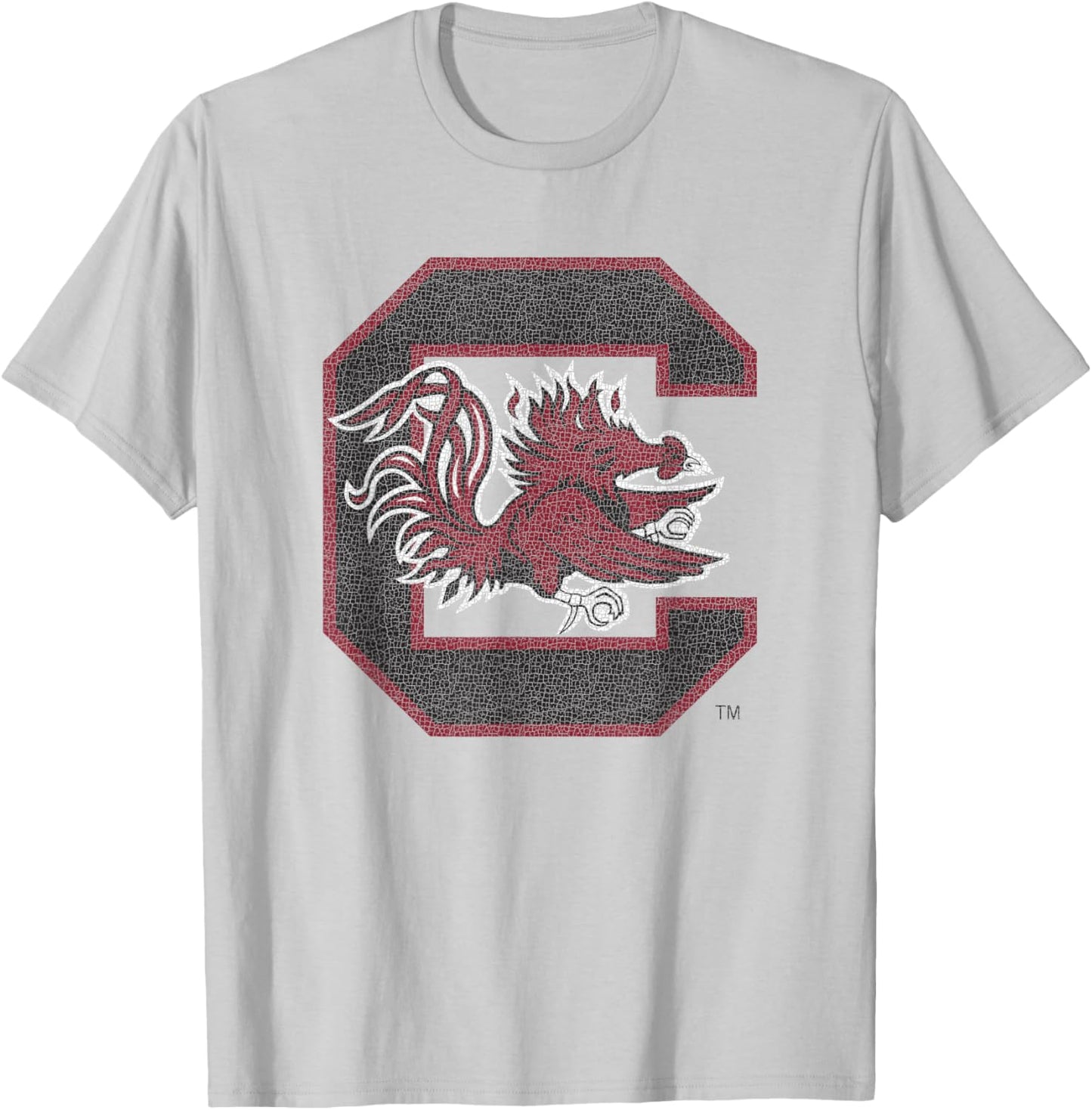 South Carolina Gamecocks Vintage Icon Heather Gray T-Shirt - T-Shirt | Ash