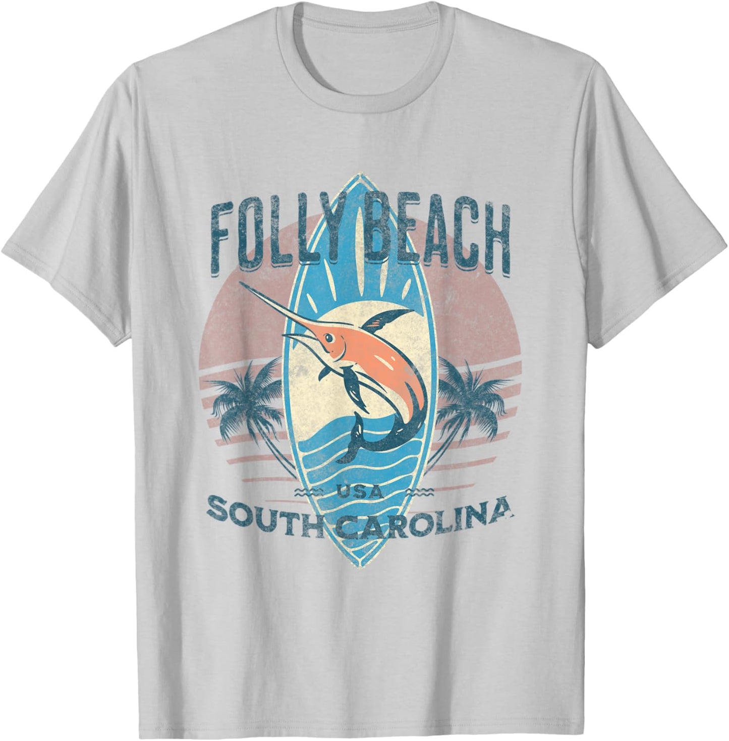 Folly Beach T-Shirt - T-Shirt | Ash